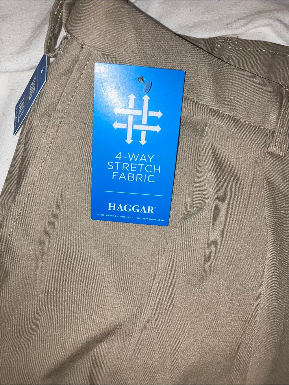 Haggar NEW Men's Cool 18 Pro Shorts Straight Fit Pleat Front Sz 48 Big And Tall - Picture 10 of 12